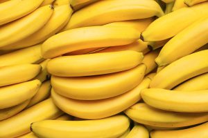 Ripe bananas as background, closeup